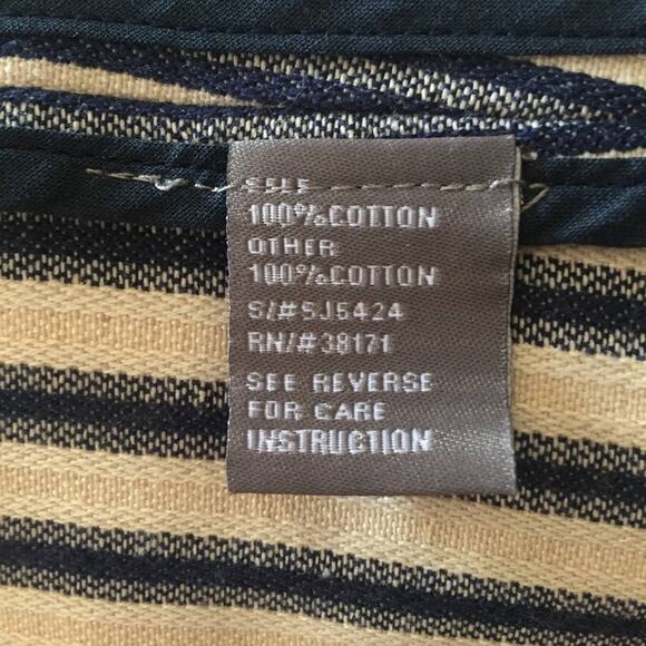 Tinley Road Barcode Stripe Cotton Blazer size M Blue & White - Picture 6 of 8